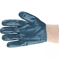 Перчатки трикотажные с обливом из бутадиен-нитрильного каучука, манжет, L. Сибртех