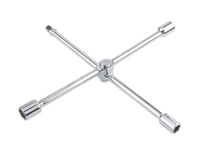 Ключ-крест баллонный, складной 17, 19, 21 мм и 1/2, 406 мм, хромированная. GROSS - фото 3 - id-p103210350