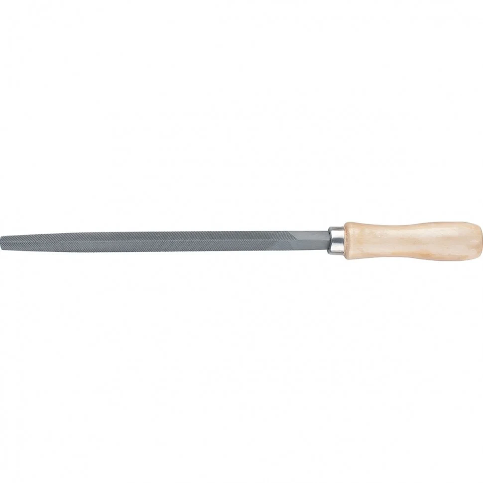 Напильник трехгранный, 150 мм, деревянная ручка. СИБРТЕХ - фото 1 - id-p103211359