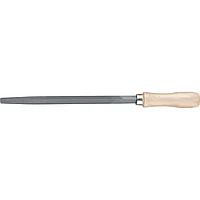 Напильник трехгранный, 250 мм, деревянная ручка. СИБРТЕХ