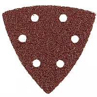 Треугольник абразивный на ворсовой подложке под "липучку", перфорированный, P 240, 93 мм, 5 шт. MATRIX