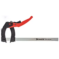 Струбцина реечная быстрозажимная, пластиковый корпус рычажно-храповый механизм, 250 х 90 х 340 мм, штанга 5 х