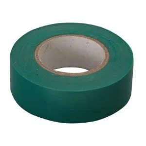 Изолента ПВХ, 15 мм х 10 м, зеленая. СИБРТЕХ