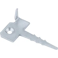 Крепление террасной доски КЛЮЧ (Кляммер), 2 мм, 60мм х 30 мм, цинк, Россия. СИБРТЕХ