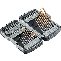 Набор бит и свёрл, магнитный адаптер, CrV, пластиковый бокс, 40 шт. MATRIX