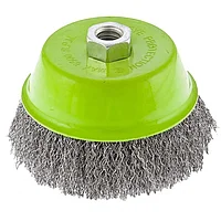 Щетка для УШМ, 125 мм, М14, "чашка", витая проволока. СИБРТЕХ