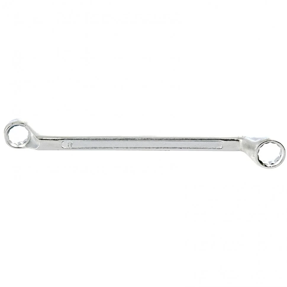 Ключ накидной коленчатый, 17 х 19 мм, хромированный. SPARTA