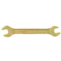 Ключ рожковый, 10 х 11 мм, желтый цинк. СИБРТЕХ