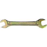 Ключ рожковый, 8 х 9 мм, желтый цинк. СИБРТЕХ