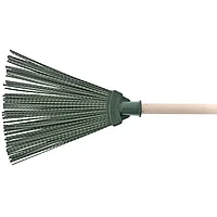 Метла полипропиленовая, 270 х 260 мм, веерная, с черенком. СИБРТЕХ