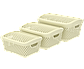 Набор корзинок «Ромбики» (34×25×17см) ваниль (Альтпласт, Россия), фото 2