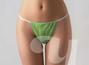 Трусы бикини женские зеленый спандбонд 25 шт/упк (поштучно) Чистовье р.44-48