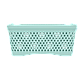 Корзинка с крышкой «Ромбики» M (29,5×22×14см) мята (Альтпласт, Россия), фото 3