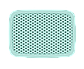Корзинка с крышкой «Ромбики» M (29,5×22×14см) мята (Альтпласт, Россия), фото 4