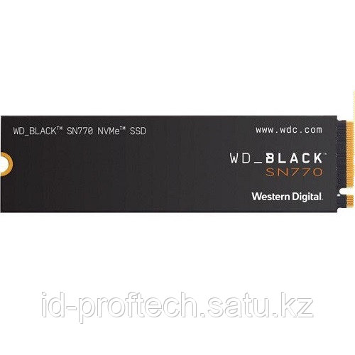 Твердотельный накопитель 250GB SSD WD BLACK SN770 NVMe M.2 PCI-E R4000Mb-s, W2000MB-s WDS250G3X0E - фото 1 - id-p103224083