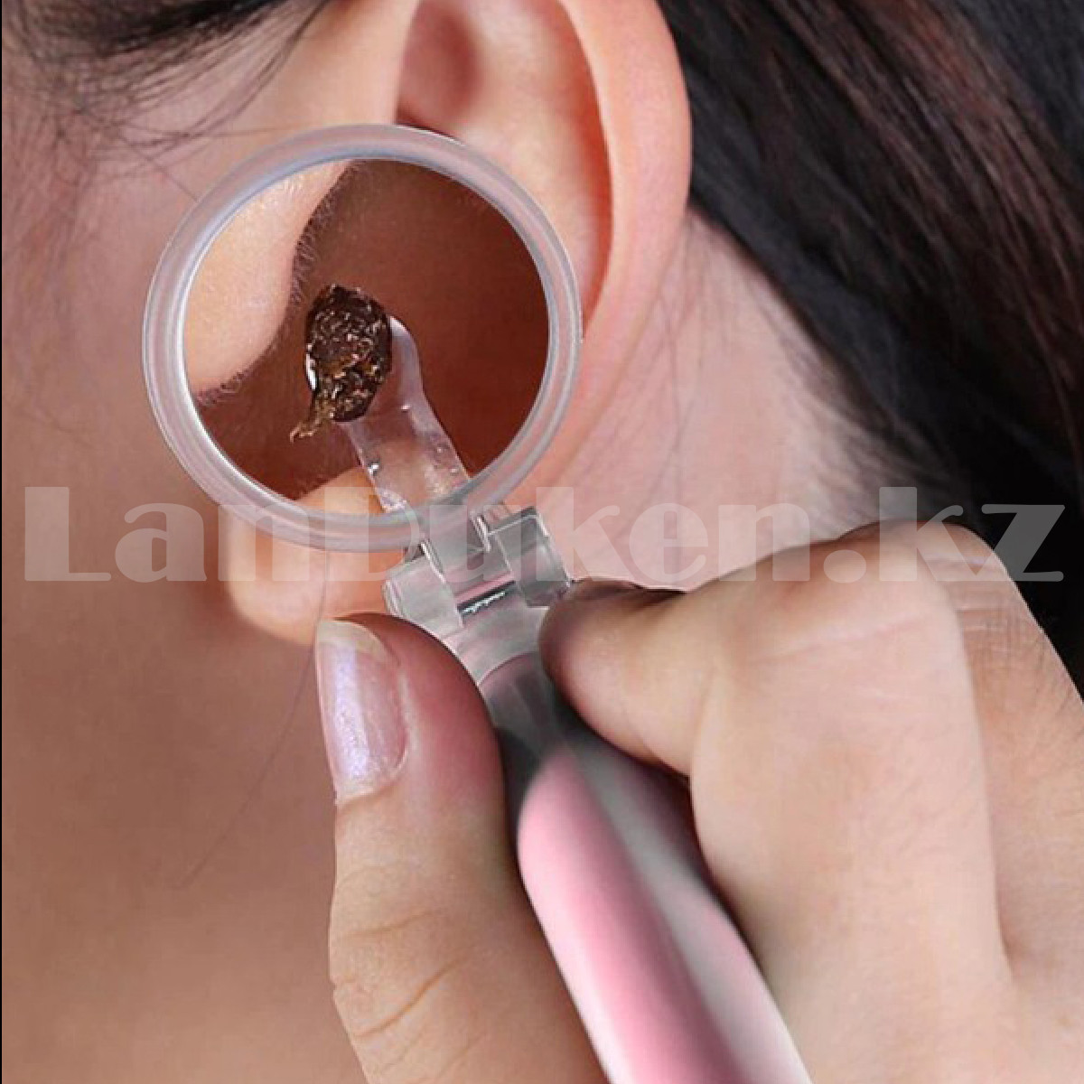 Набор для чистки ушей с подсветкой розовый - фото 5 - id-p103237308