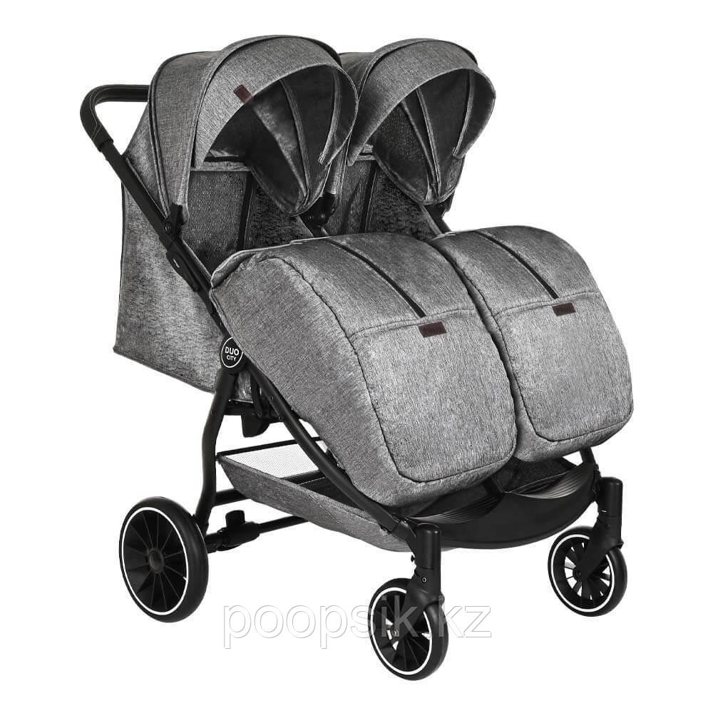 Коляска для двойни PITUSO DUOCITY EVA 2022 Grey Metallic/Серый металлик - фото 2 - id-p103237850