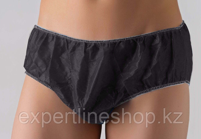 Трусы мужские (плавки) Спанбонд Черный р.50-52 10 шт/упк, фото 1