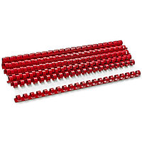 Пластиковые пружины для переплета 6мм (красный)