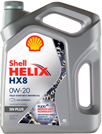 Моторное масло Shell Helix HX8 0W-20 синтетическое