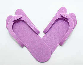 Тапочки вьетнамки Чистовье одноразовые, сиреневые толщина 5 мм, полипропилен, уп. 25 пар