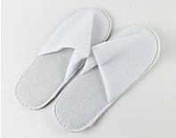 Тапочки гостиничного типа с закрытым мысом, махра искусственная, 4 мм