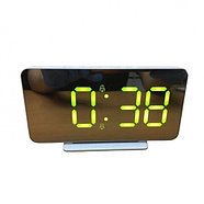 Часы-термометр настольные/настенные электронные iClock Smart Alarm с зеркальным LED-дисплеем (Белый), фото 4
