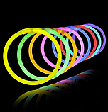 Светящие браслеты 100 шт./ Неоновые палочки для браслетов, фото 5