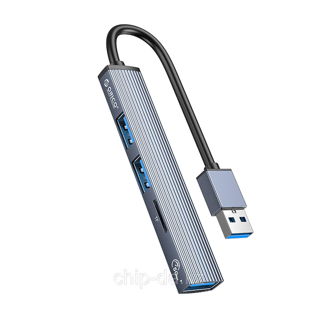 USB 3.0 - USB-разветвитель + кард-ридер ORICO AH-A12F-GY