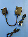 Переходник / преобразователь с VGA + аудио на HDMI для ПК DVD, фото 2