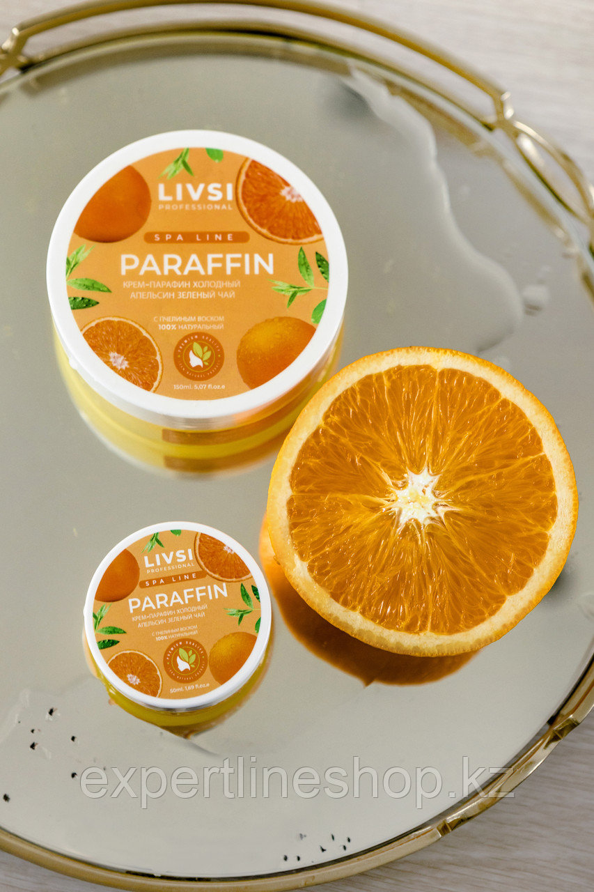Крем парафин 150 мл Апельсин-Зеленый чай LIVSI - фото 3 - id-p103251827