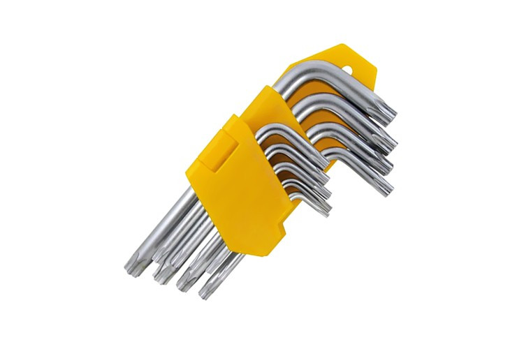 Набор торцевых Г-образных ключей 9шт. TORX 90686 (T10-T50мм) холдер - фото 1 - id-p103251922