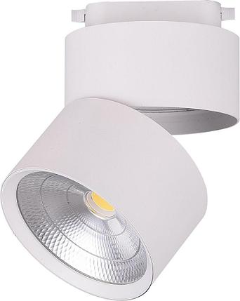 Светильник трековый светодиодный на шинопровод 25W, 2250 Lm, 90 градусов, белый, 4000К, AL107 со вст, фото 2