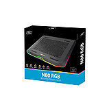 Охлаждающая подставка для ноутбука Deepcool N80 RGB 17", фото 3