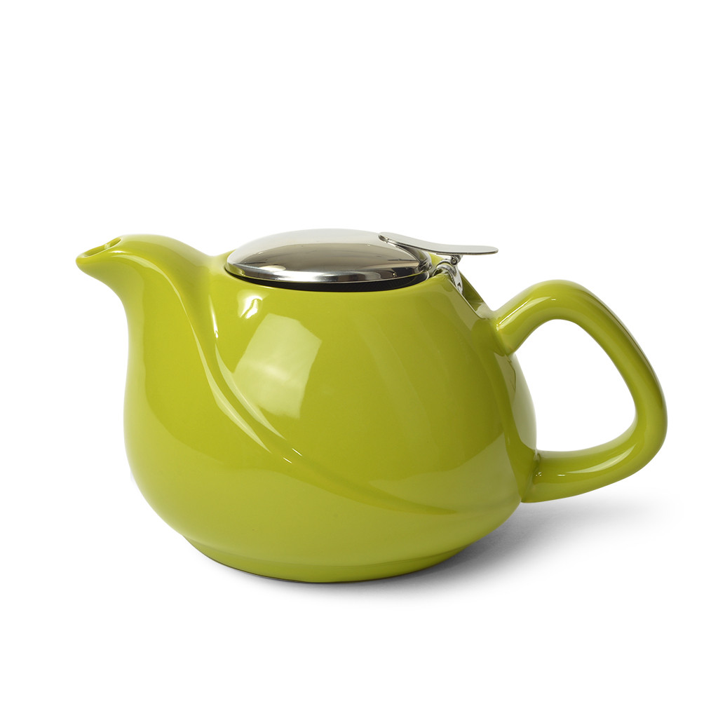 Заварочный чайник 750 мл с ситечком, цвет СВЕТЛО-ЗЕЛЕНЫЙ (керамика)