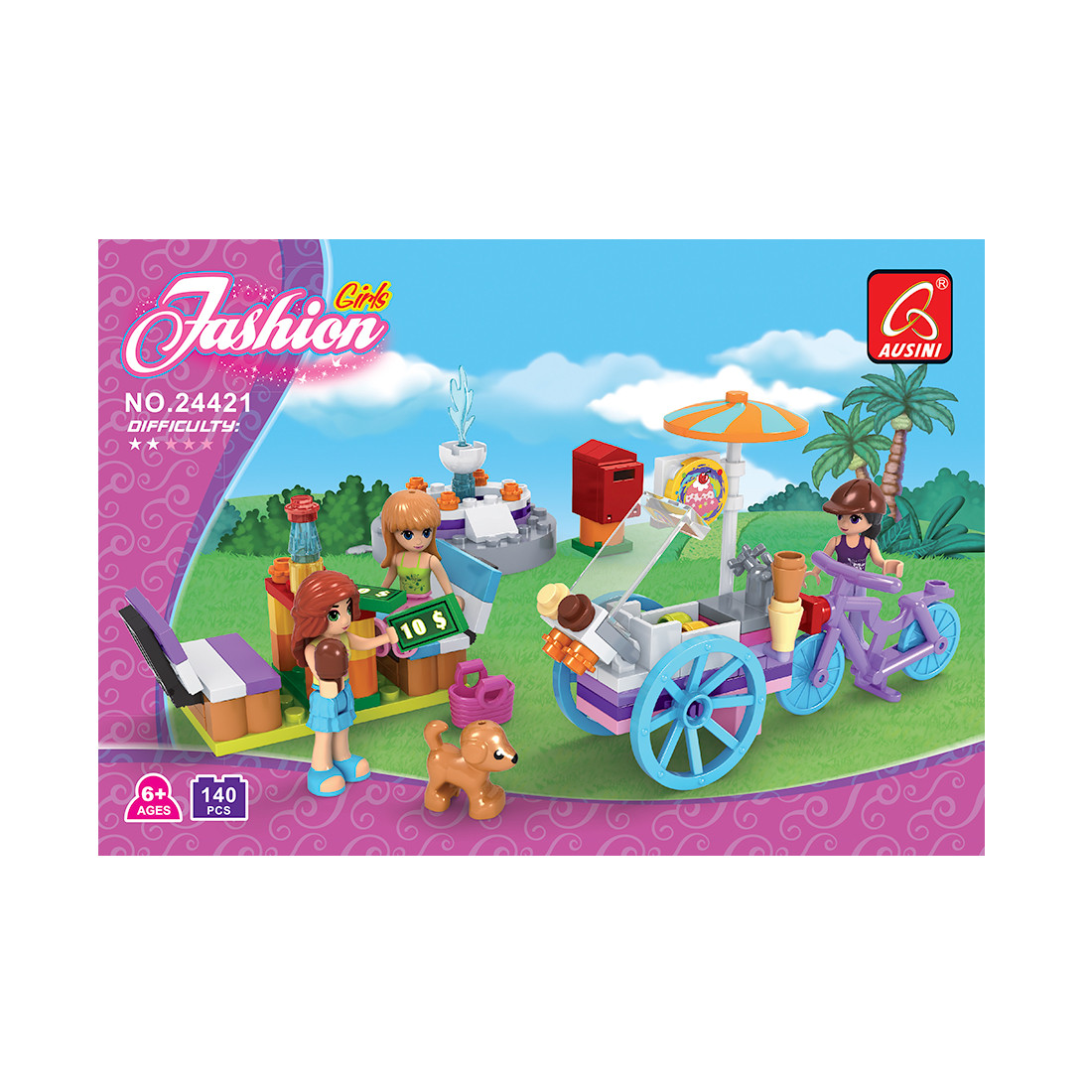 Игровой конструктор Ausini 24421 МИР ЧУДЕС (140 деталей в наборе)
