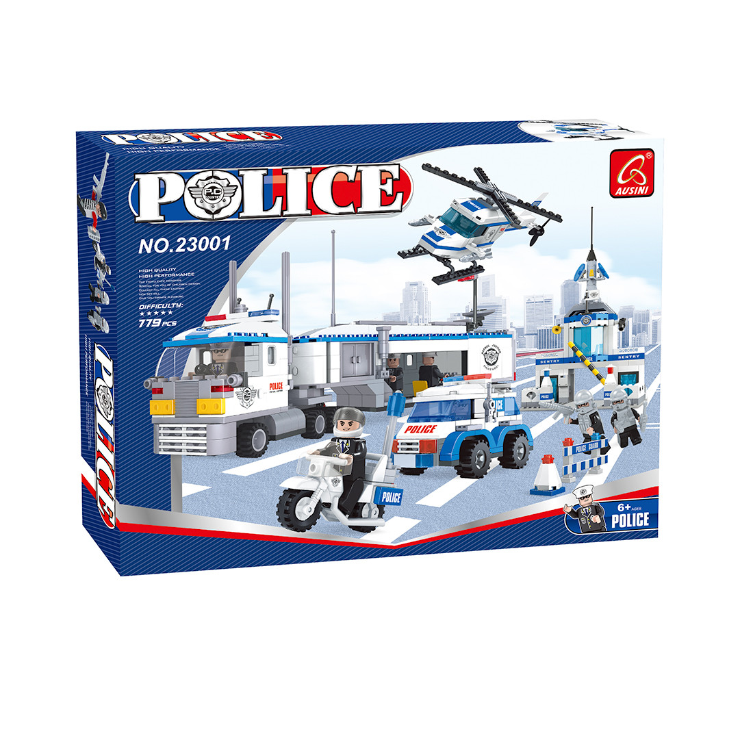 Игровой конструктор Ausini 23001 ПАТРУЛЬ (779 деталей в наборе)