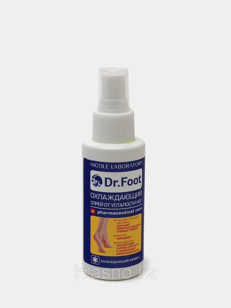 Спрей-дезодорант охлаждающий для ног 100мл Dr. Foot - фото 1 - id-p103259498