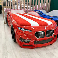 Кровать Машинка 3d с ящиком Romeo M красная