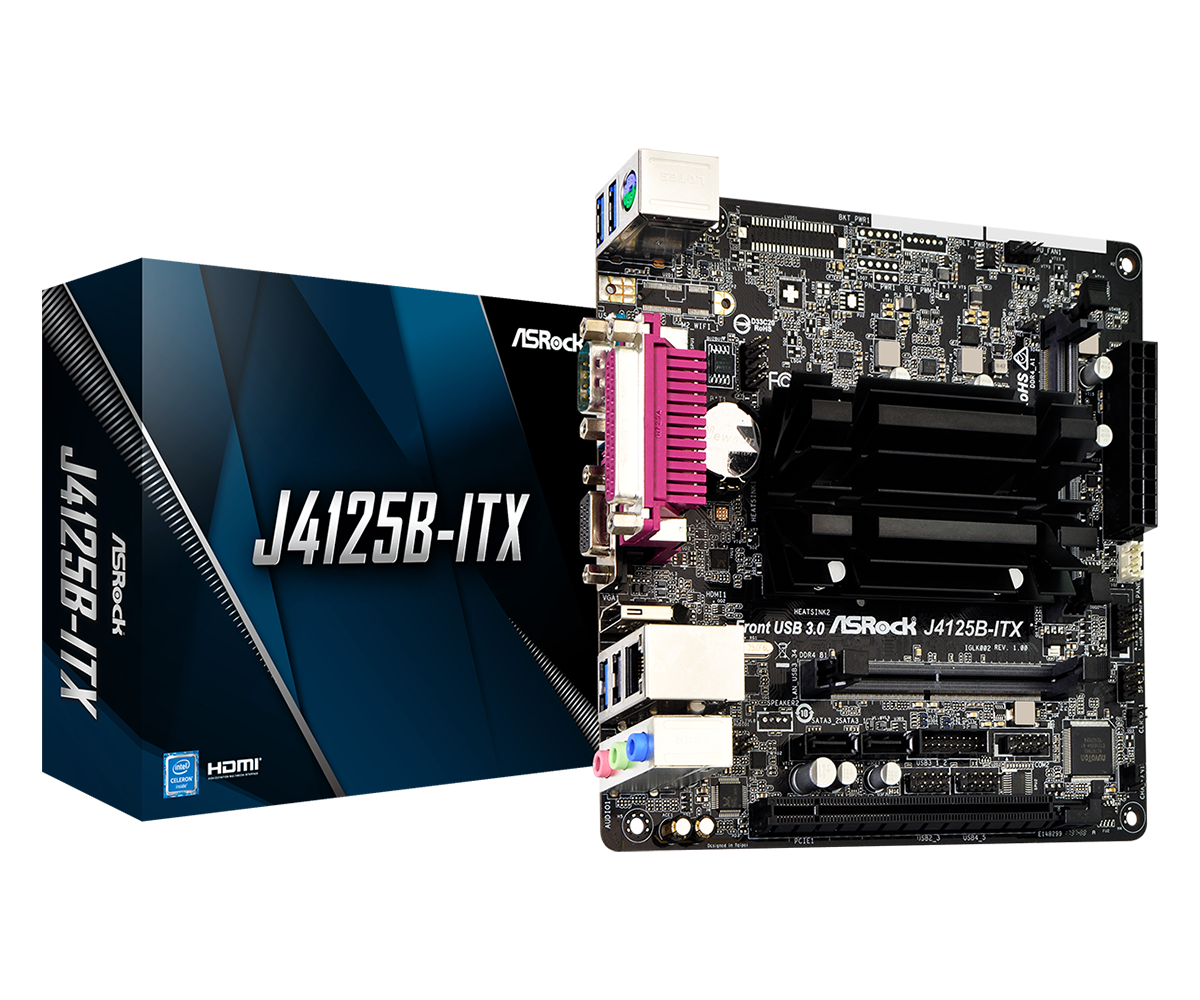 Материнская плата ASRock J4125B-ITX Quad-Core J4125