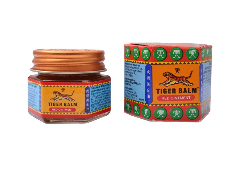 Тайский красный тигровый бальзам Tiger balm red ointment 10 гр