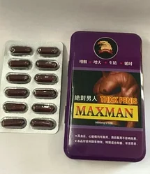 Thick penis Maxman средство для повышения потенции,12 капсул