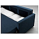 Диван-кровать ТОЙВО (FRIHETEN, ткань Skiftebo) трёхместный, тёмно-синий, фото 4