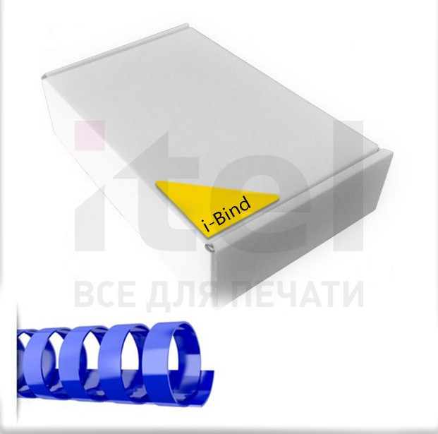 Пластиковые пружины для переплета (6 мм/25) синие (100 шт в пач)