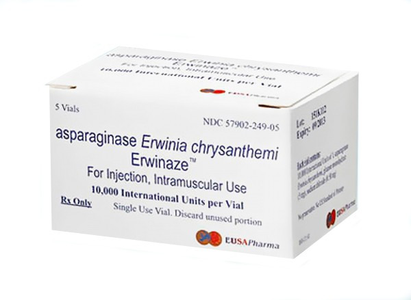 Эрвиназа (Erwinase) Аспарагиназа (Asparaginase) 10000 МЕ (IU) 5 шт. во флак. Европа