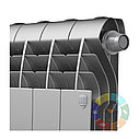 Биметаллический радиатор BILINER 350/90 BM (СЕРЕБРИСТЫЙ ЦВЕТ), фото 2