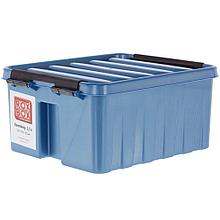 Контейнер Rox Box 21х17х10 см, 2.5 л, пластик цвет синий с крышкой