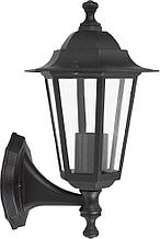 Настенный светильник уличный вверх Inspire Peterburg 1xE27х60 Вт, алюминий/стекло, цвет чёрный