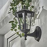 Настенный светильник уличный вверх Inspire Peterburg 1xE27х60 Вт, алюминий/стекло, цвет чёрный, фото 5