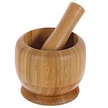 Ступка для измельчения BAO, 4.2X16 см, бамбук